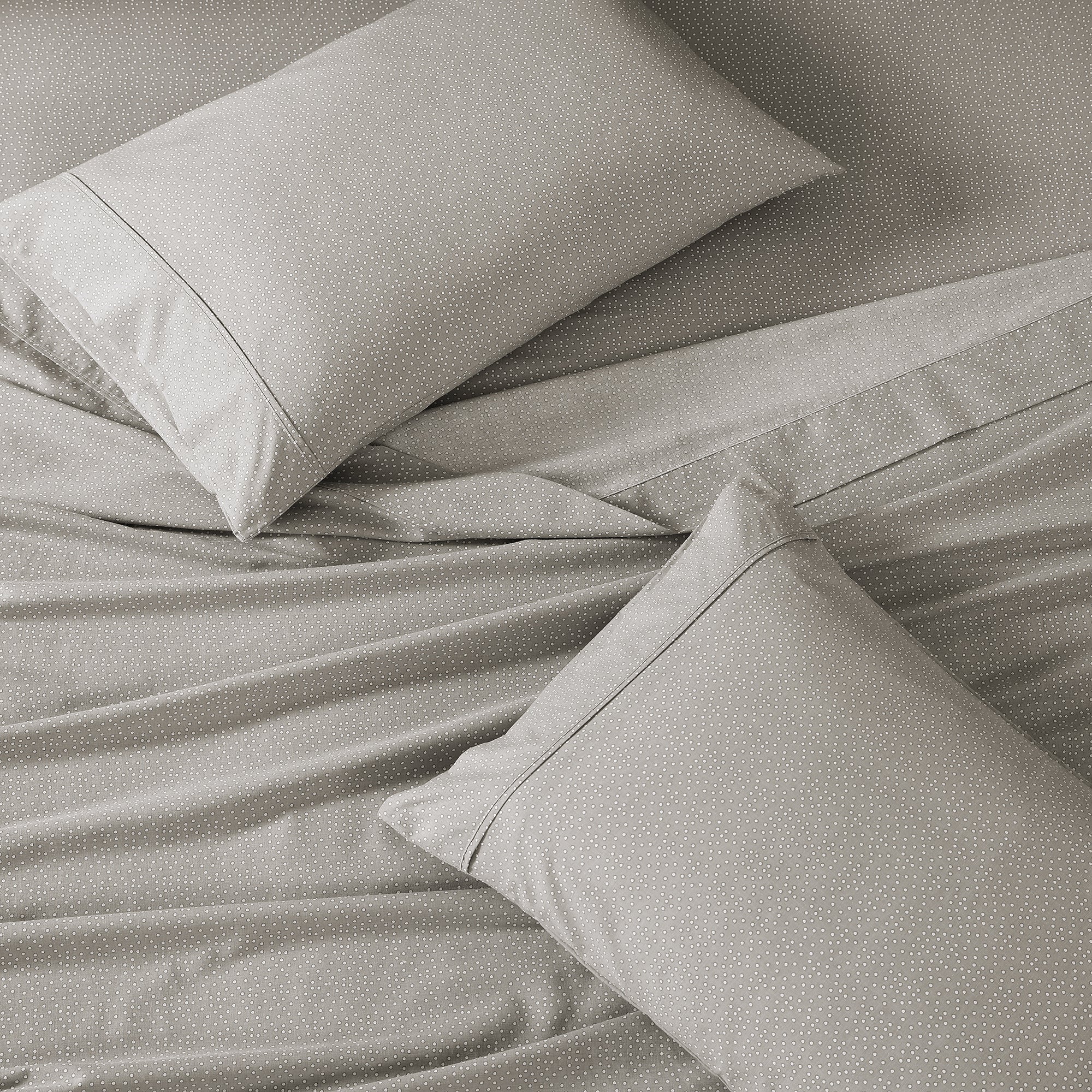 100% Organic Washed Cotton Sheet Set - Snowdrop